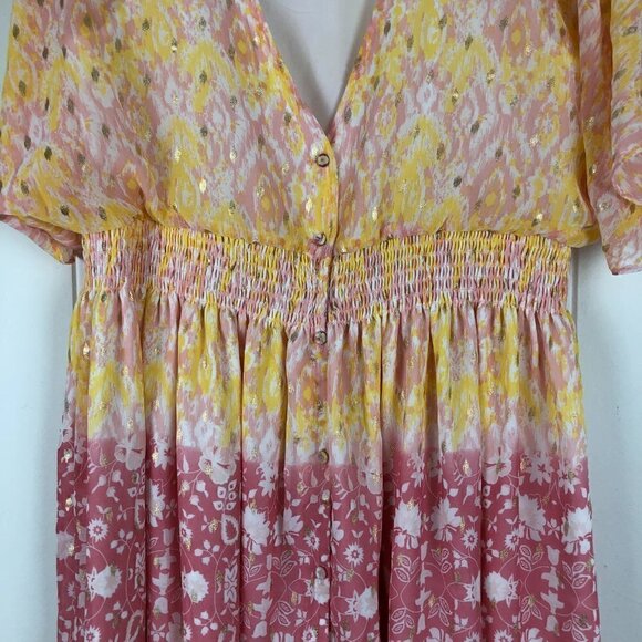 House of Harlow 1960 Womens Dress Maxi Elastic Empire Waist X-Small - Picture 8 of 12